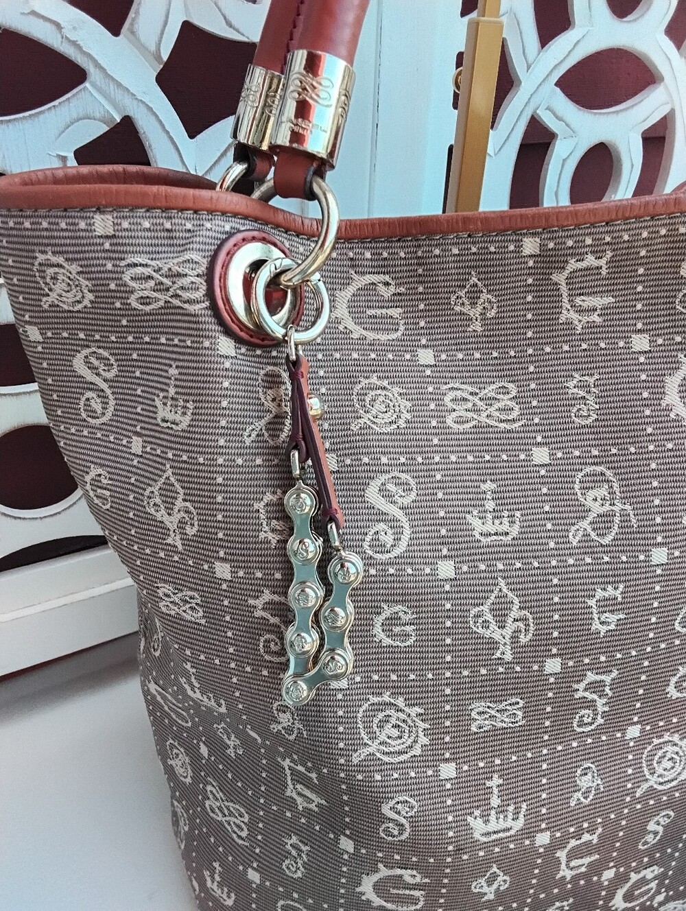 Lancel Paris Salvatore Dali Designed Tote Bag - Picture 2 of 12